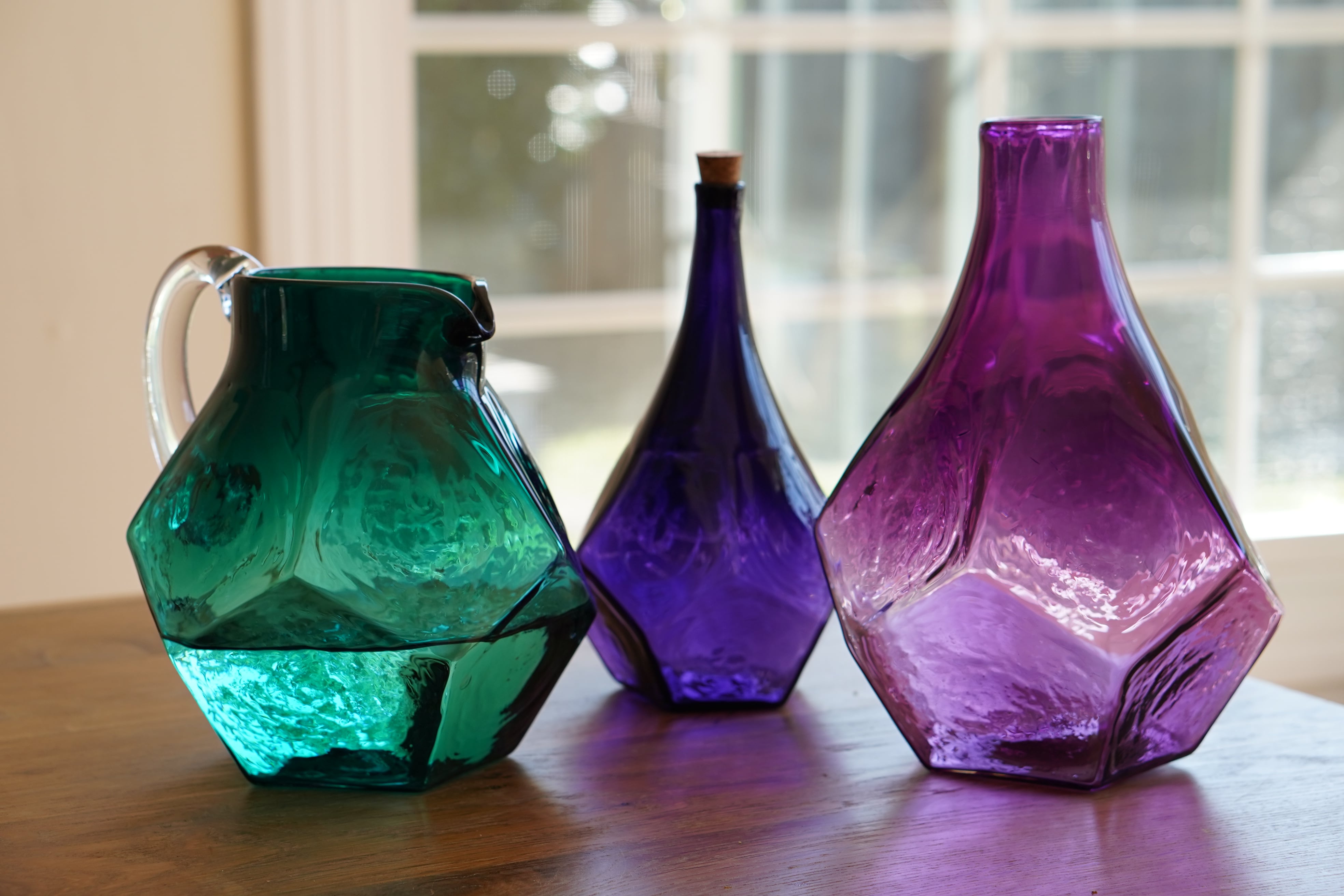 Examples of geometric glass art